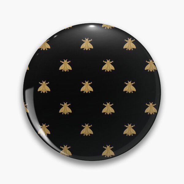 Item preview, Napoleonic Bees ~ Faux Gilt on Blackest Black designed and sold by peacoquette.