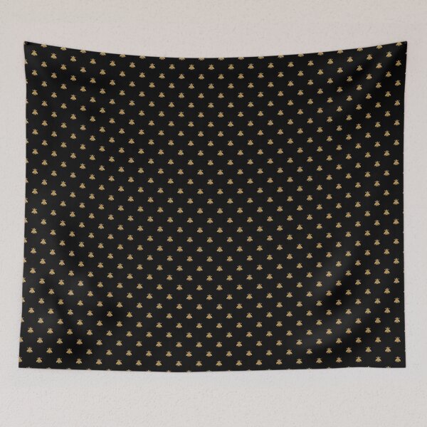 Item preview, Napoleonic Bees ~ Faux Gilt on Blackest Black designed and sold by peacoquette.