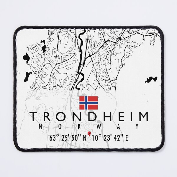 Item preview, TRONDHEIM MAP NORWAY designed and sold by hatimelhag.