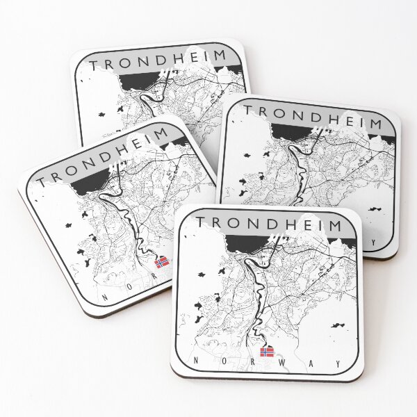 Item preview, TRONDHEIM MAP NORWAY designed and sold by hatimelhag.