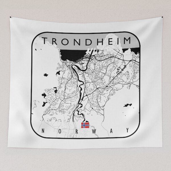 Item preview, TRONDHEIM MAP NORWAY designed and sold by hatimelhag.
