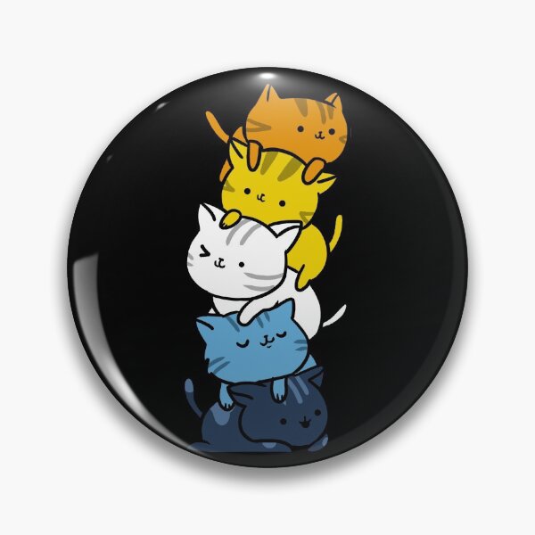 Item preview, Kawaii Cat Pile Aroace Pride Flag designed and sold by queerappear.