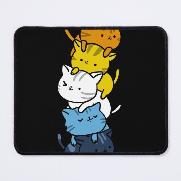 Item preview, Kawaii Cat Pile Aroace Pride Flag designed and sold by queerappear.