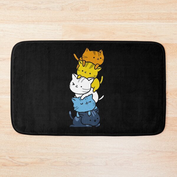Item preview, Kawaii Cat Pile Aroace Pride Flag designed and sold by queerappear.