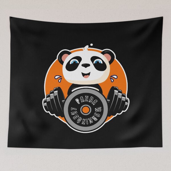 Item preview, panda working out  designed and sold by damithez.