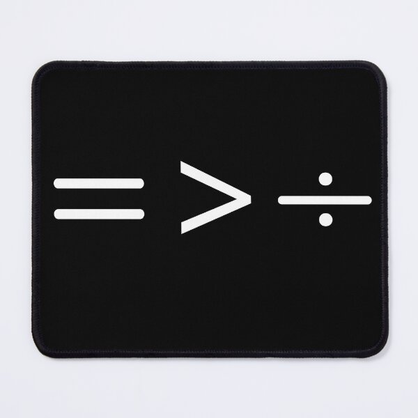 Item preview, Equality is greater than division. Math symbols. designed and sold by ronaldsonou.