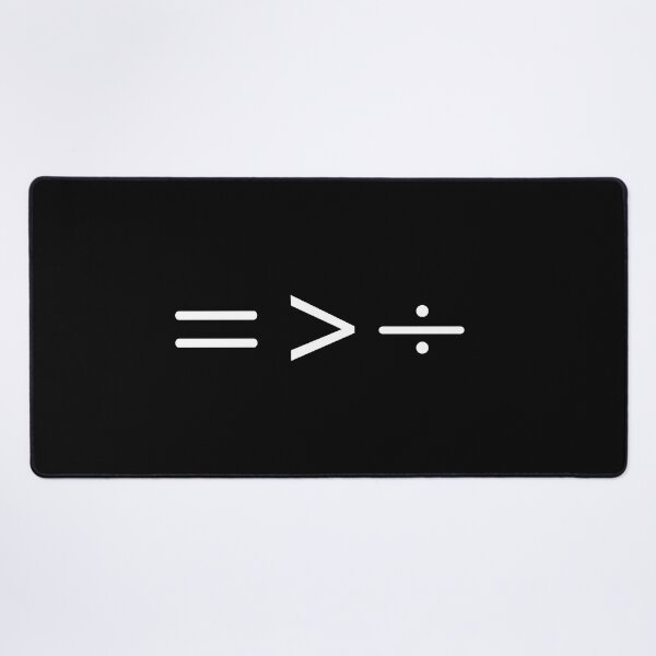 Item preview, Equality is greater than division. Math symbols. designed and sold by ronaldsonou.