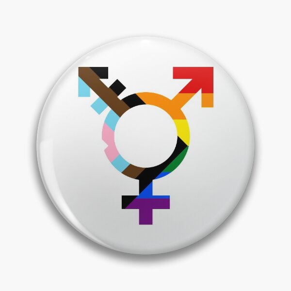 Item preview, Progress Pride Transgender Symbol - LGBTQ Gay Trans Pride Rainbow Flag designed and sold by CoolArtGeek.