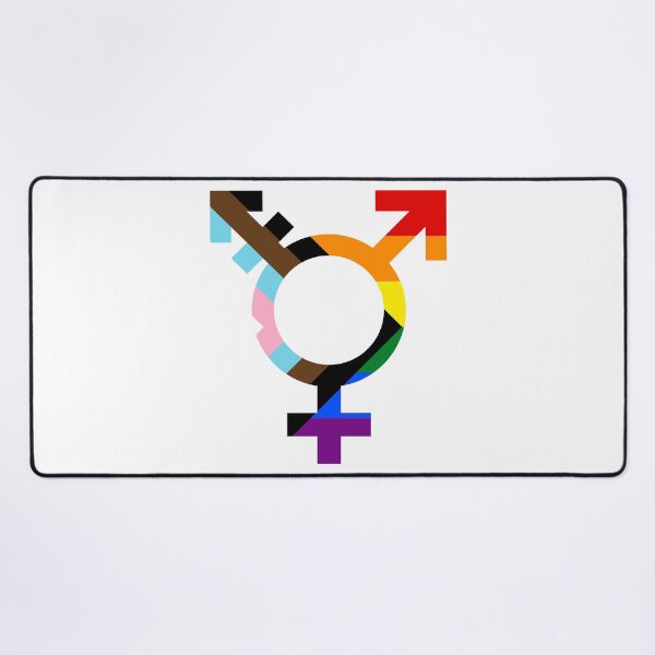 Item preview, Progress Pride Transgender Symbol - LGBTQ Gay Trans Pride Rainbow Flag designed and sold by CoolArtGeek.