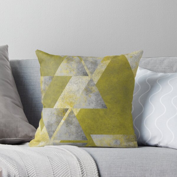 Item preview, Abstract Yellow and Grey Geometry designed and sold by PixelWoosh.