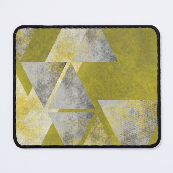 Item preview, Abstract Yellow and Grey Geometry designed and sold by PixelWoosh.