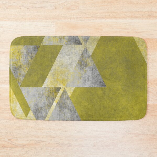 Item preview, Abstract Yellow and Grey Geometry designed and sold by PixelWoosh.