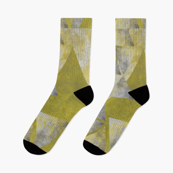 Item preview, Abstract Yellow and Grey Geometry designed and sold by PixelWoosh.