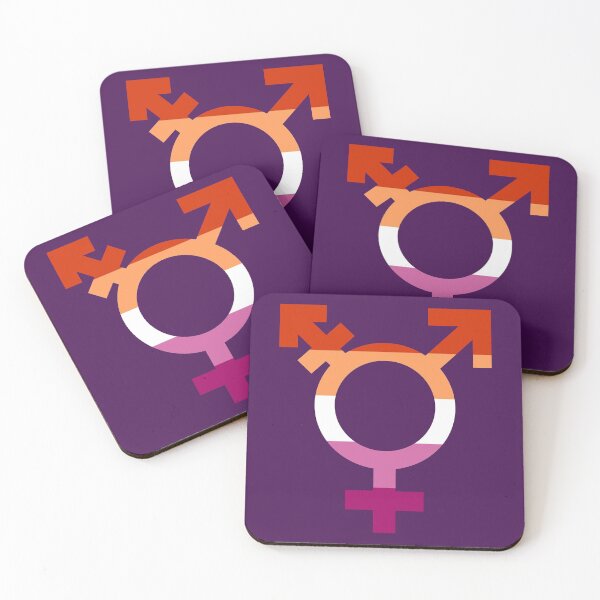 Item preview, Lesbian Trans Pride Symbol - Transgender Lesbian Pride Flag designed and sold by CoolArtGeek.