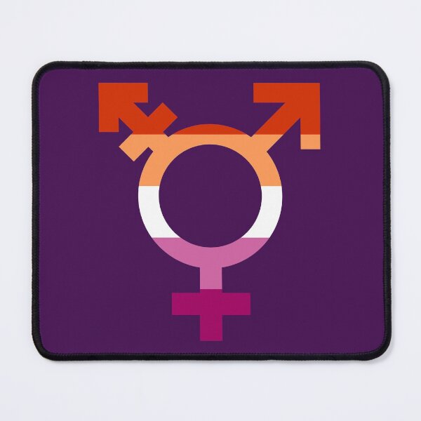 Item preview, Lesbian Trans Pride Symbol - Transgender Lesbian Pride Flag designed and sold by CoolArtGeek.