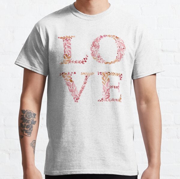 Item preview, Love 2 - brown & vintage rose designed and sold by Rachel Dash-Williams Creative.