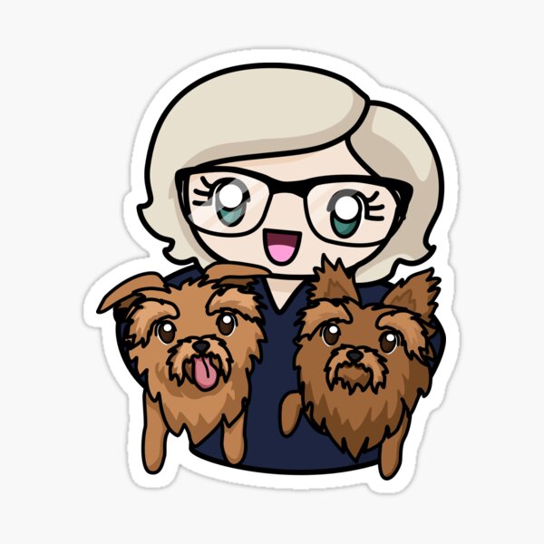 Lumerina - me and my dogs Sticker