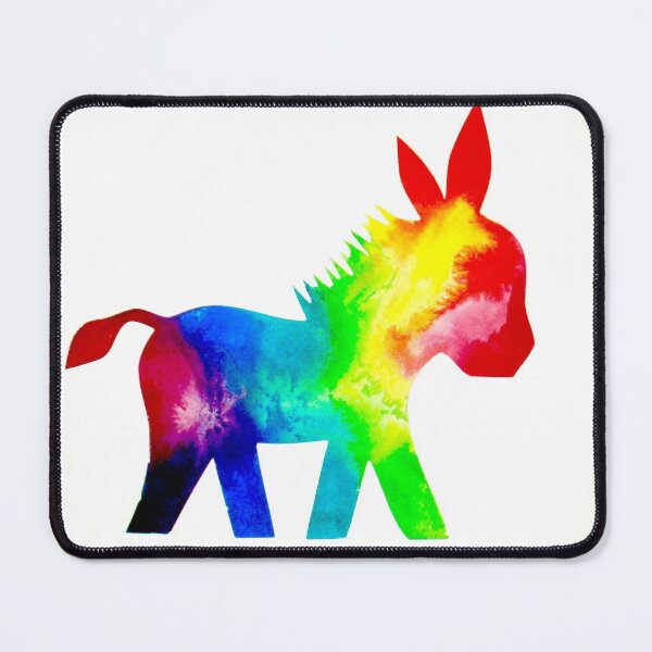 Item preview, Rainbow Donkey  designed and sold by PaintedbyCarol.