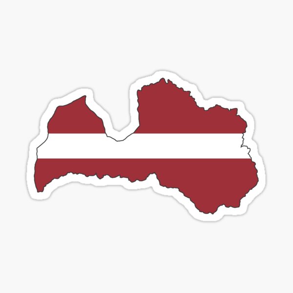 Latvia Sticker