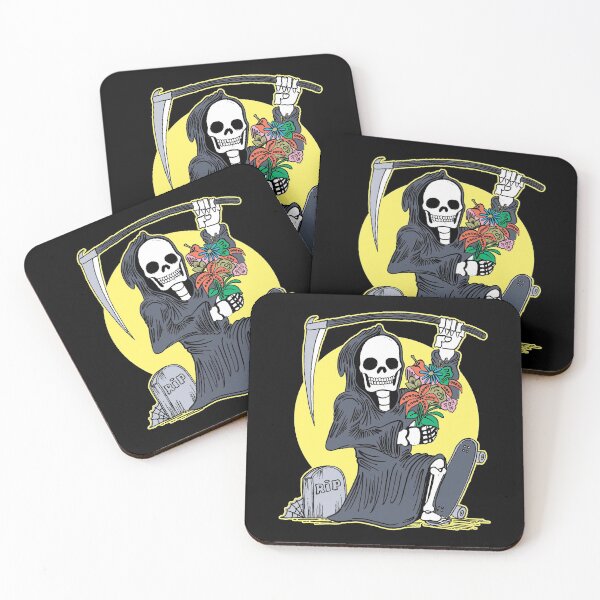 Item preview, Death Holding a Flower Bouquet by Tobe Fonseca designed and sold by Tobe Fonseca®.