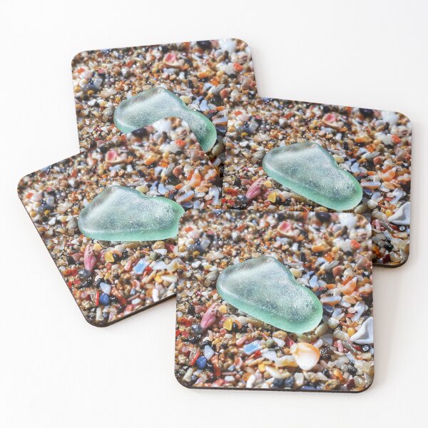 Item preview, Sea Foam Sea Glass on Wet Seashells at Mermaids Pool designed and sold by Beachy.