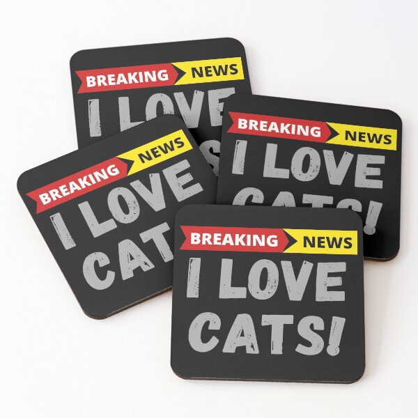 Item preview, Breaking News I Love Cats! designed and sold by livnitup68.