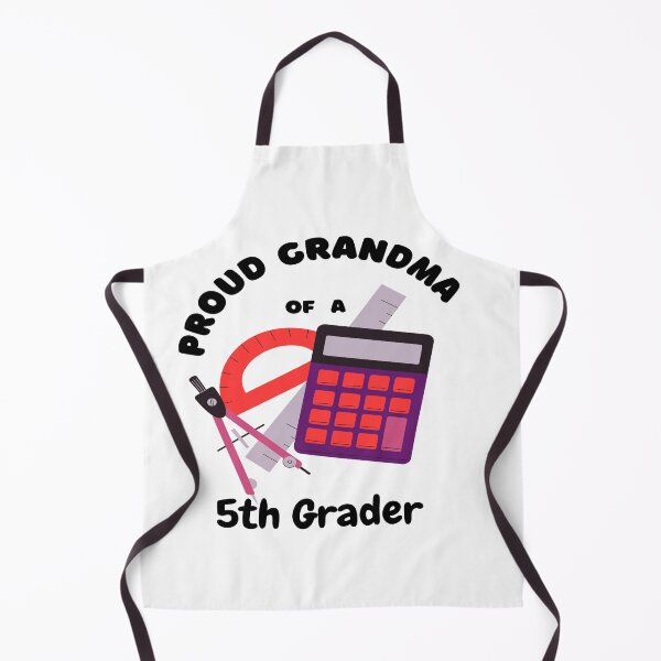 Item preview, proud grandma of a fifth grader, math tools graphic designed and sold by Jessi-Sketches.