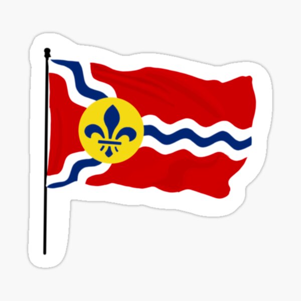 Vintage City of Saint Louis Missouri Flag lapel pin