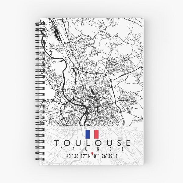 Artikelvorschau, TOULOUSE KARTE FRANKREICH entworfen und verkauft von hatimelhag.