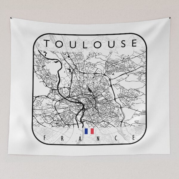 Item preview, TOULOUSE MAP FRANCE designed and sold by hatimelhag.