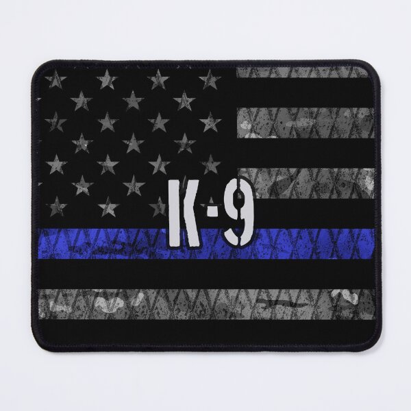 Item preview, Distressed K-9 Unit Police Flag designed and sold by Jared Davies.