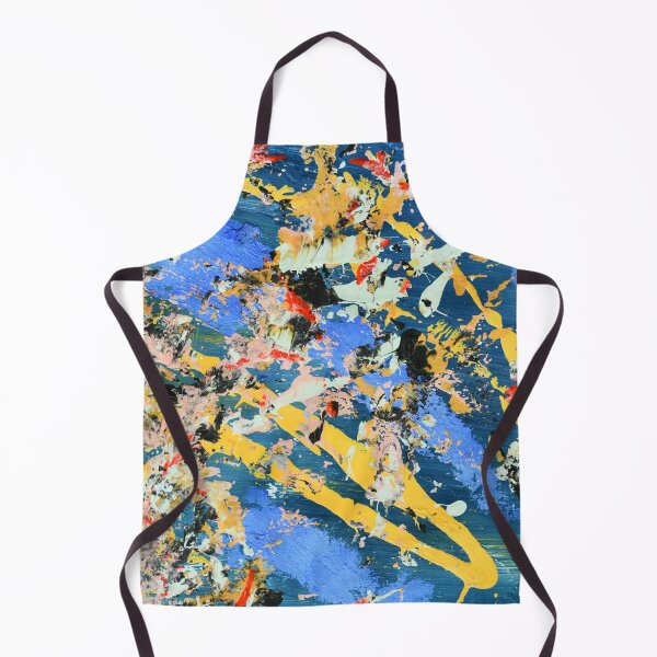 Item preview, Hope for Tomorrow: A vibrant abstract design in blue, yellow, and pink by Alyssa Hamilton Art designed and sold by Alyssa Hamilton Art.