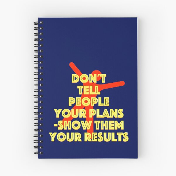 Item preview, Don’t tell people your plans. Show them your results designed and sold by Klementsen.