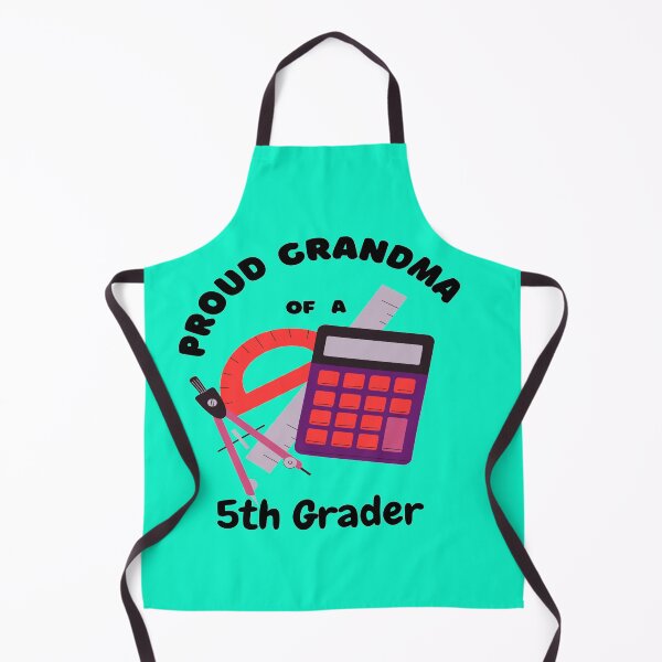 Item preview, proud grandma of a fifth grader, math tools graphic designed and sold by Jessi-Sketches.