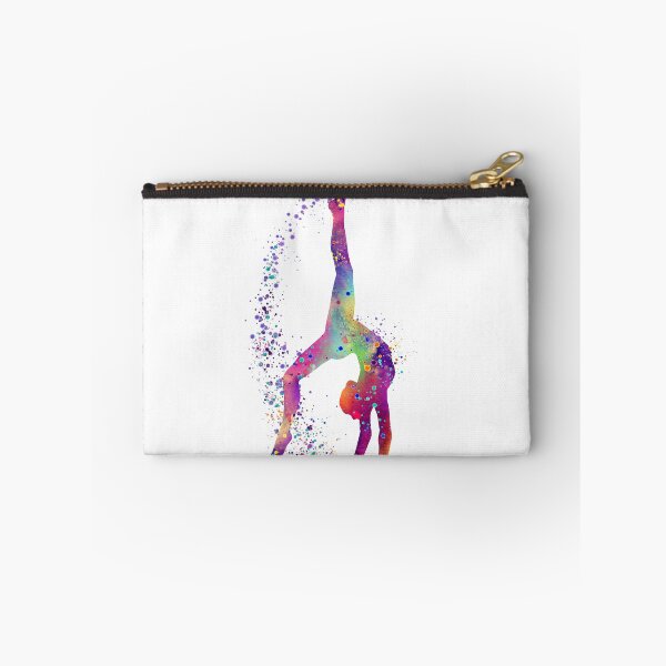 Item preview, Gymnastics Tumbling Girl Watercolor Silhouette designed and sold by LotusGifts.