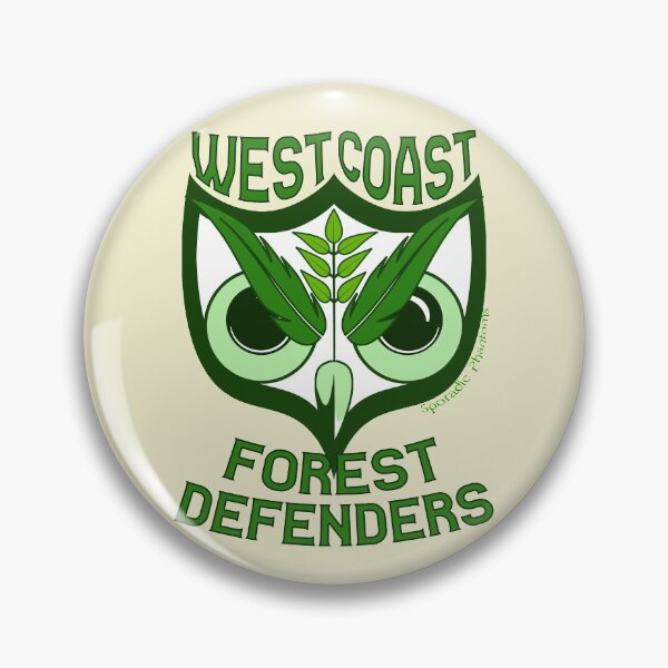 Item preview, West Coast Forest Defenders logo designed and sold by SporadicMerch.