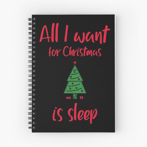 Item preview, All I Want For Christmas Is Sleep - Black designed and sold by ScubaSamurai.