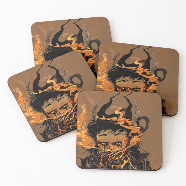 Item preview, Conflagration - Fire Demon Paint Drip Art designed and sold by werewolfmack.