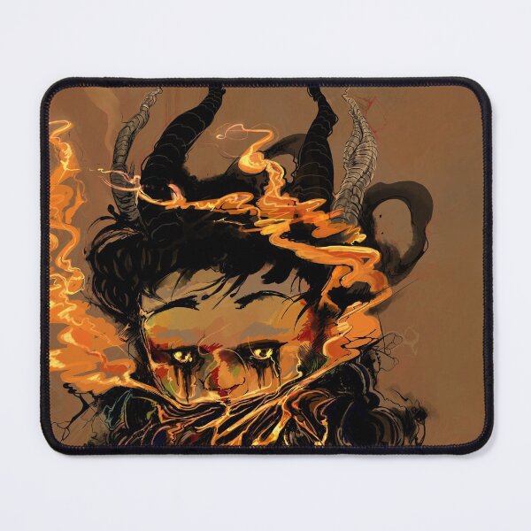Item preview, Conflagration - Fire Demon Paint Drip Art designed and sold by werewolfmack.