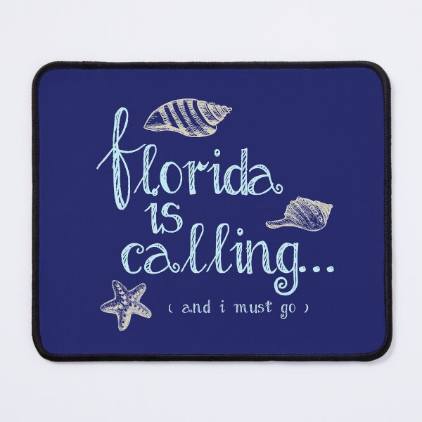 Item preview, Florida is Calling Beach Gift with Shells and I Must Go designed and sold by Capybara Clothing.