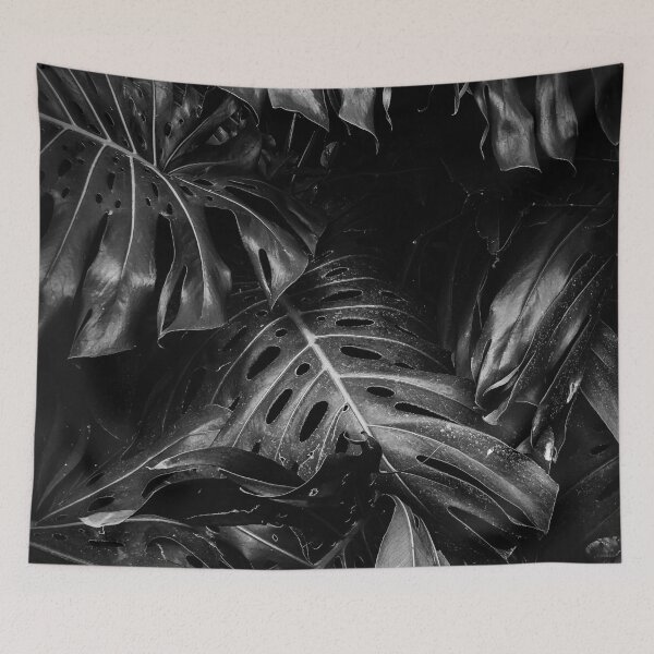 Item preview, Monstera leaf black and white designed and sold by LindaTsvetkova.