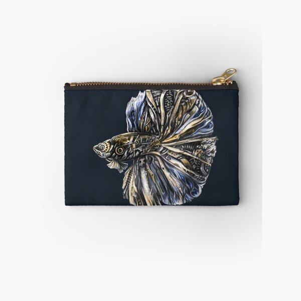 Item preview, Metalic Halfmoon betta in steampunk style  designed and sold by CatCarrot.