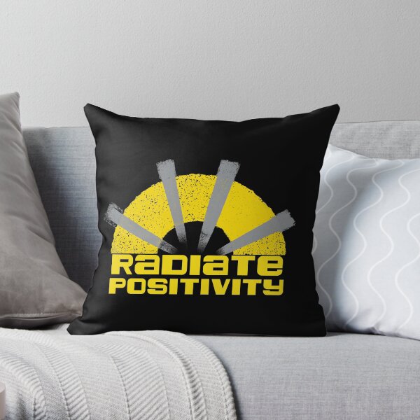 Radiate Positivity Throw Pillow