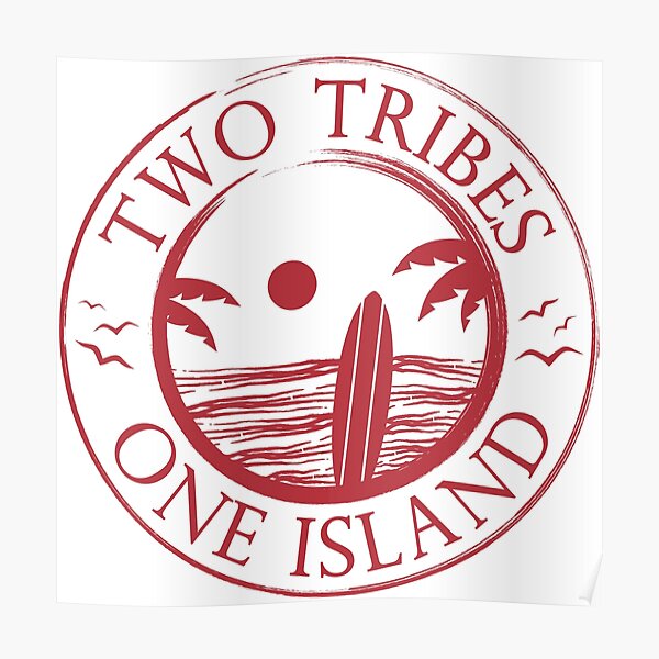 "Outer Banks Two Tribes One Island" Poster for Sale by LRKobilic