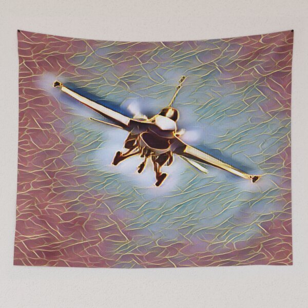 Item preview, F-16 Steep Landing In Gemstone designed and sold by Fearless-Fox.