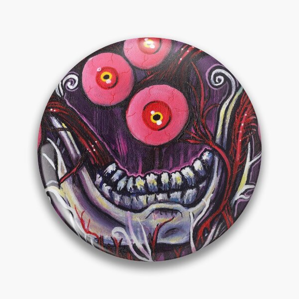 Item preview, Supernatural Horror Eyes and Jawbone Painting designed and sold by KLoganArt.