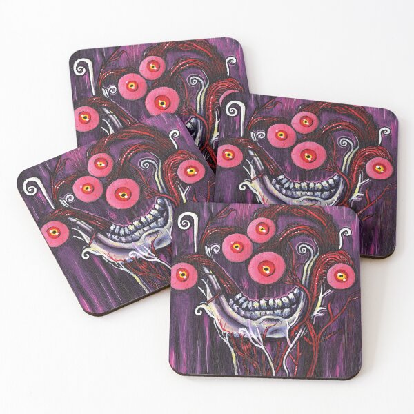 Item preview, Supernatural Horror Eyes and Jawbone Painting designed and sold by KLoganArt.
