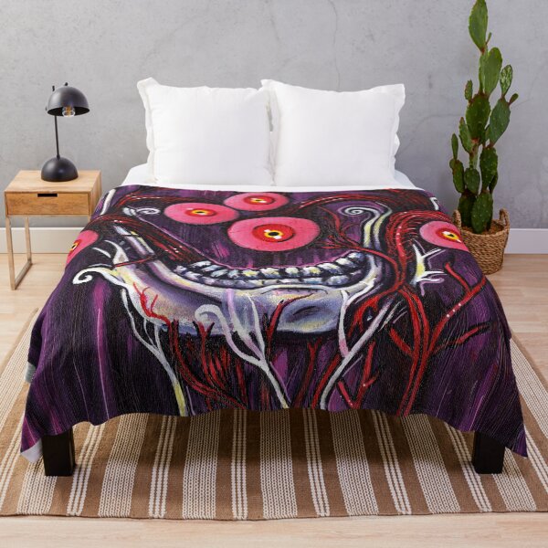 Item preview, Supernatural Horror Eyes and Jawbone Painting designed and sold by KLoganArt.