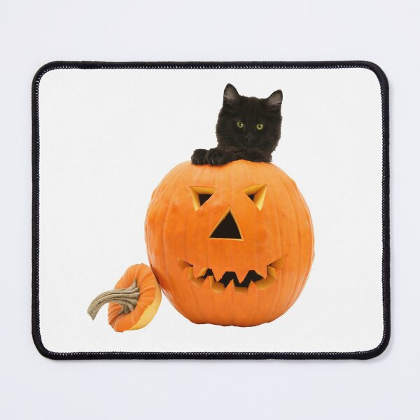 Item preview, Black Kitten in a Halloween Jack O' Lantern Pumpkin designed and sold by ScienceSource.