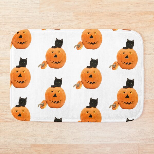 Item preview, Gatito negro en una calabaza de Halloween Jack O 'Lantern designed and sold by ScienceSource.